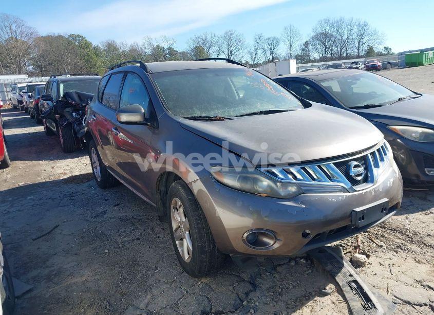 2009 Nissan Murano S (VIN JN8AZ18W79W107103) main photo