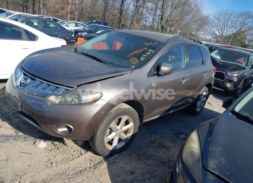 Photo 2 of 2009 Nissan Murano S (VIN JN8AZ18W79W107103)