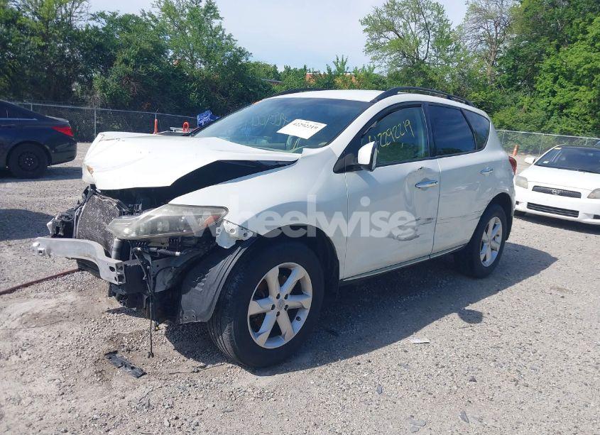 Photo 2 of 2009 Nissan Murano SL (VIN JN8AZ18W89W139901)