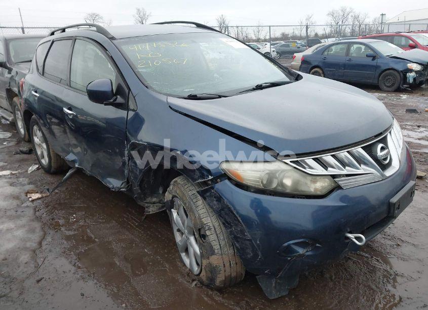 2009 Nissan Murano S (VIN JN8AZ18W99W109421) main photo