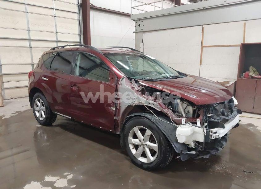 2009 Nissan Murano S (VIN JN8AZ18WX9W202528) main photo