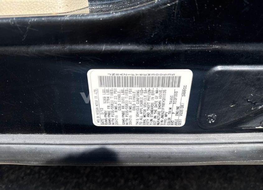 Photo 9 of 2014 Nissan Murano CROSSCABRIOLET (VIN JN8AZ1FY6EW300535)