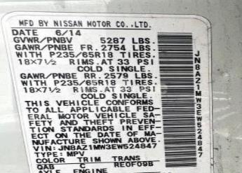 Photo 6 of 2014 Nissan Murano (VIN JN8AZ1MH3EW524847)