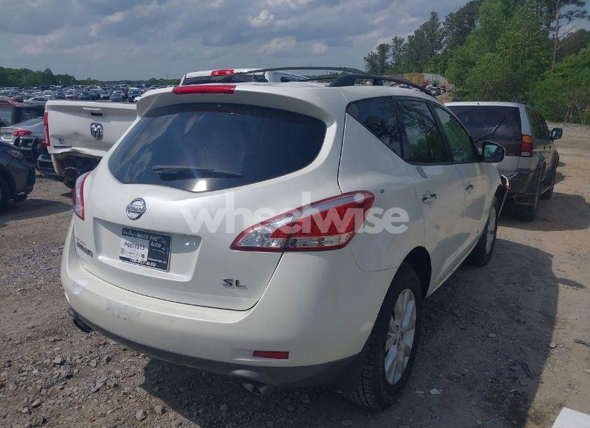 Photo 4 of 2012 Nissan Murano SL (VIN JN8AZ1MU8CW107963)