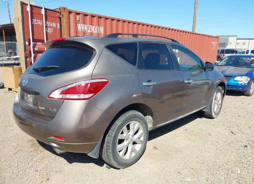 Photo 2 of 2012 Nissan Murano SL (VIN JN8AZ1MW4CW230774)