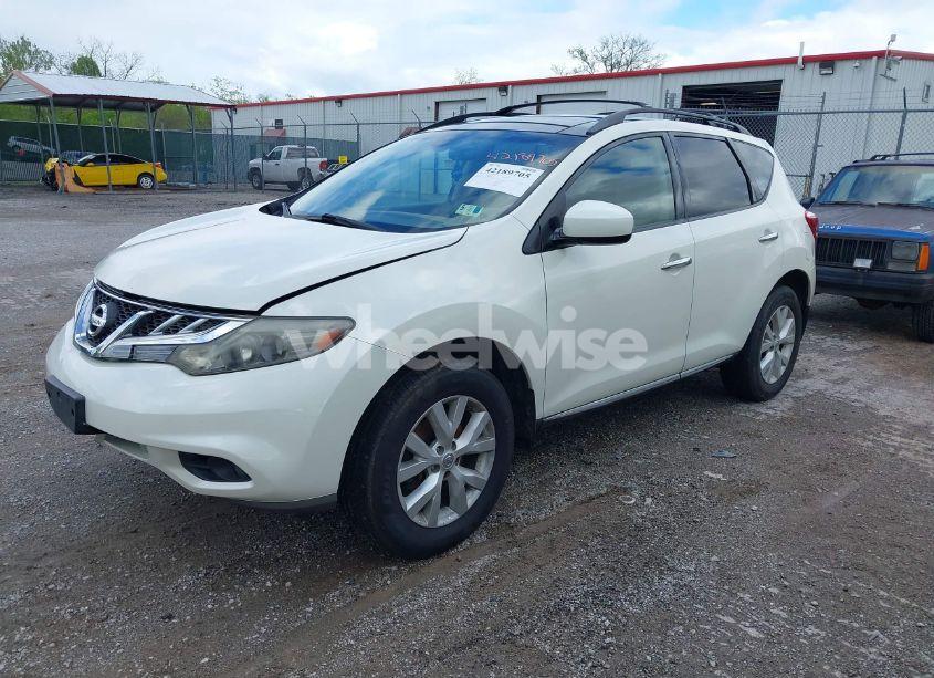 Photo 2 of 2011 Nissan Murano SL (VIN JN8AZ1MW5BW184239)