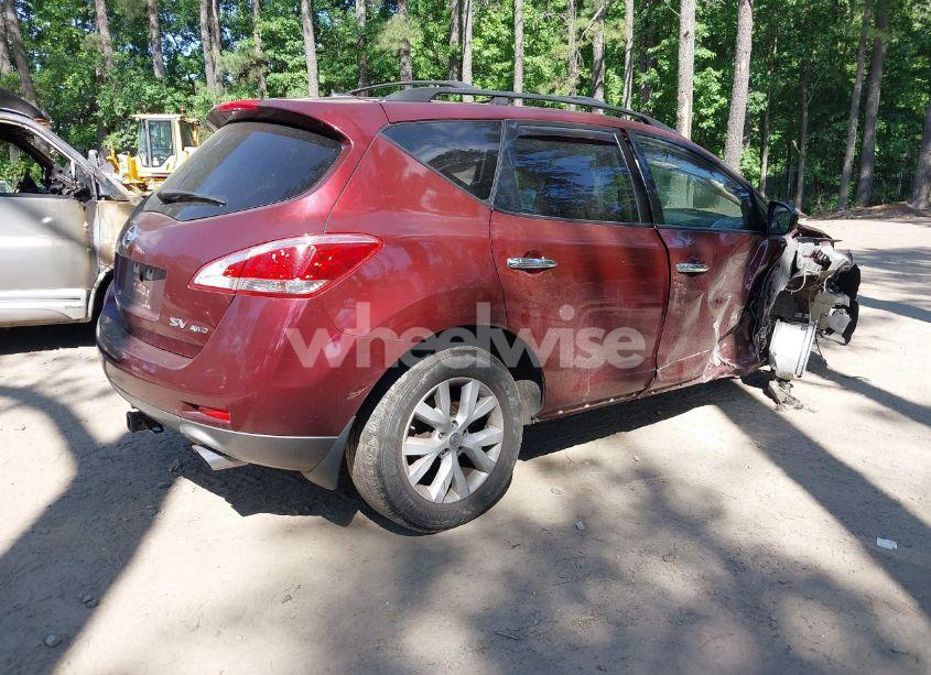 Photo 4 of 2012 Nissan Murano SV (VIN JN8AZ1MW5CW211442)
