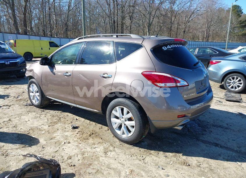 Photo 3 of 2012 Nissan Murano SL (VIN JN8AZ1MW5CW234106)