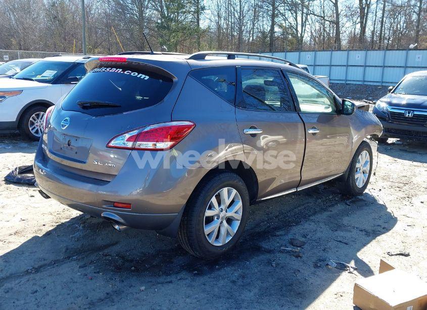 Photo 4 of 2012 Nissan Murano SL (VIN JN8AZ1MW5CW234106)