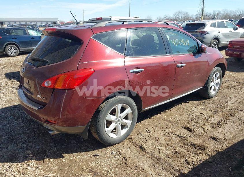 Photo 2 of 2010 Nissan Murano SL (VIN JN8AZ1MW7AW103787)