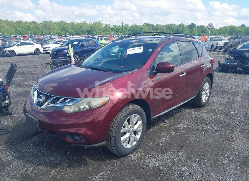 Photo 2 of 2011 Nissan Murano SL (VIN JN8AZ1MW7BW183853)