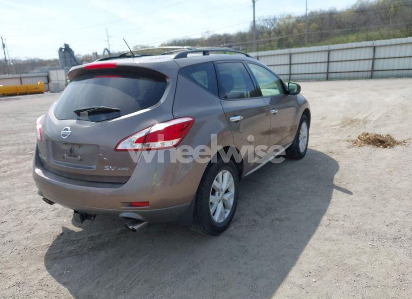 Photo 4 of 2012 Nissan Murano SV (VIN JN8AZ1MW7CW214889)