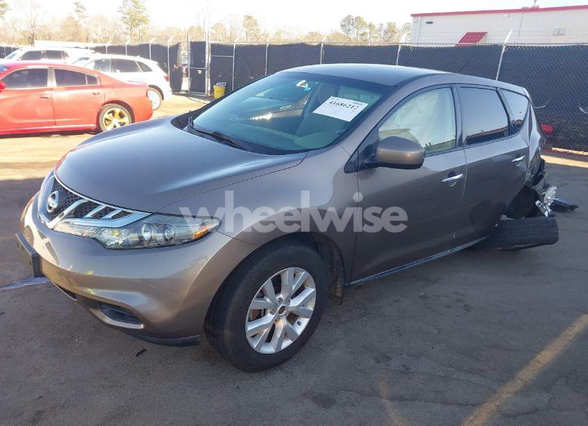 Photo 2 of 2012 Nissan Murano S (VIN JN8AZ1MW8CW200399)