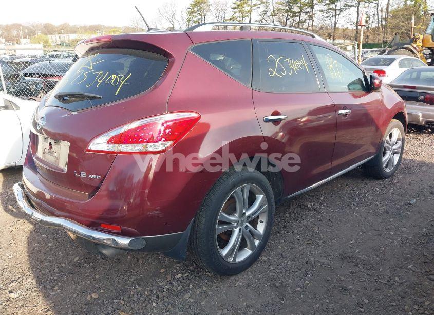 Photo 4 of 2011 Nissan Murano LE (VIN JN8AZ1MW9BW150840)