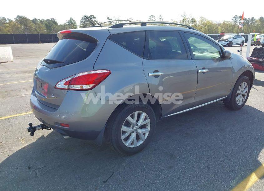 Photo 4 of 2012 Nissan Murano SL (VIN JN8AZ1MW9CW209533)