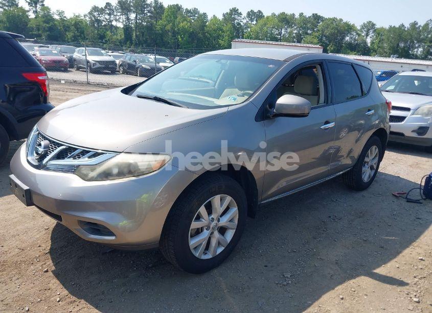 Photo 2 of 2012 Nissan Murano S (VIN JN8AZ1MW9CW234416)