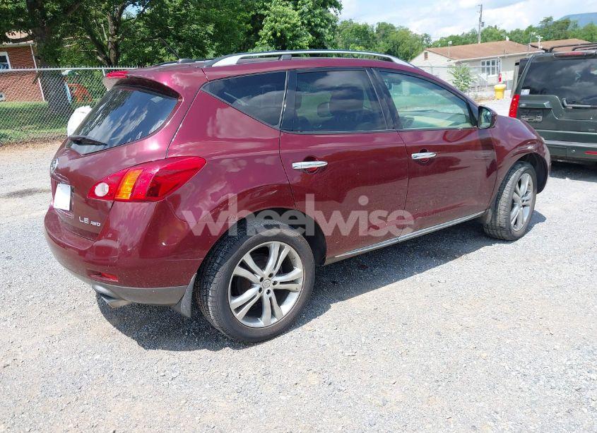 Photo 4 of 2010 Nissan Murano LE (VIN JN8AZ1MWXAW100267)