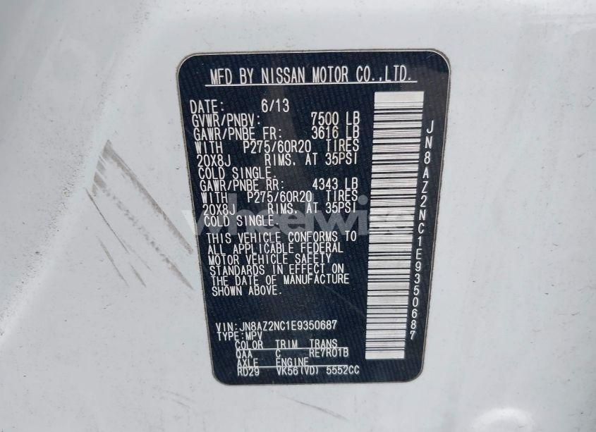 Photo 9 of 2014 Infiniti Qx80 (VIN JN8AZ2NC1E9350687)