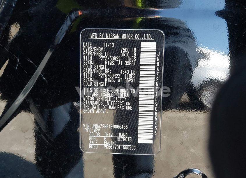 Photo 2 of 2014 Infiniti Qx80 (VIN JN8AZ2NE1E9065456)