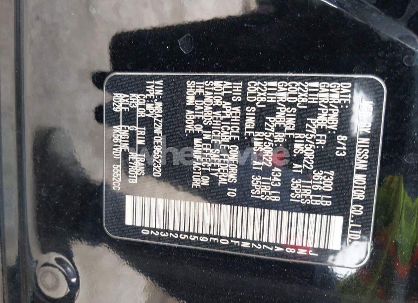 Photo 9 of 2014 Infiniti Qx80 (VIN JN8AZ2NF0E9552320)