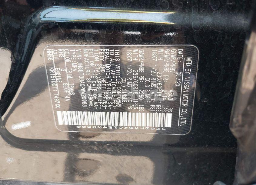 Photo 9 of 2023 Nissan Rogue SV FWD (VIN JN8BT3BA0PW420988)