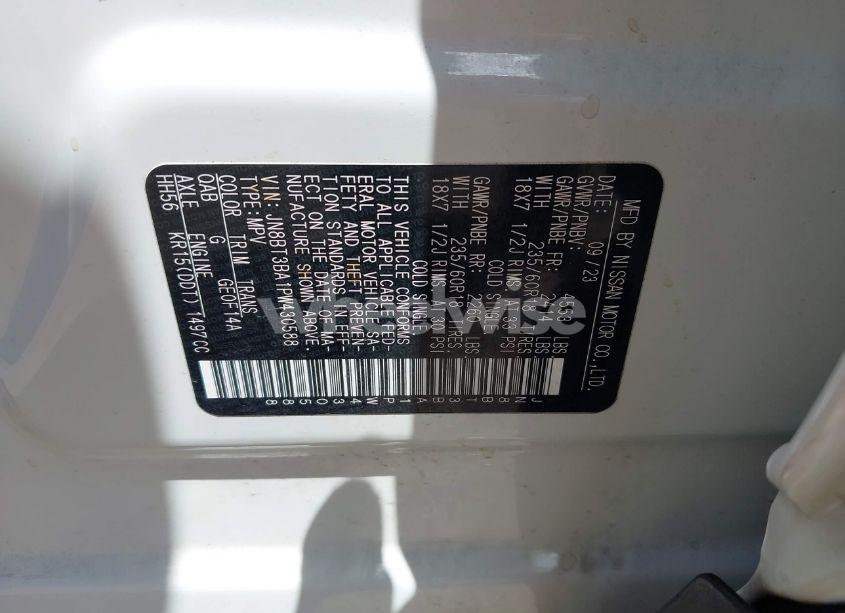 Photo 9 of 2023 Nissan Rogue SV FWD (VIN JN8BT3BA1PW430588)