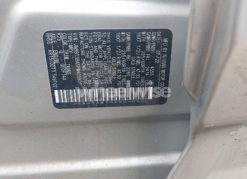 Photo 9 of 2023 Nissan Rogue SV FWD (VIN JN8BT3BA5PW403801)