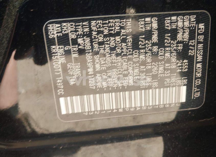 Photo 9 of 2023 Nissan Rogue SV FWD (VIN JN8BT3BA9PW411237)