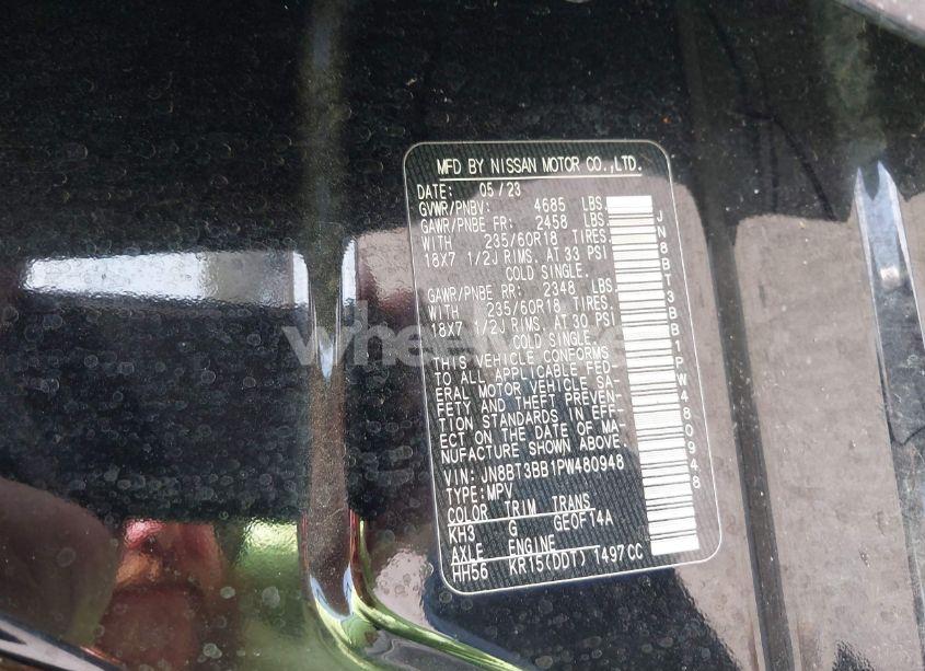 Photo 9 of 2023 Nissan Rogue SV INTELLIGENT AWD (VIN JN8BT3BB1PW480948)