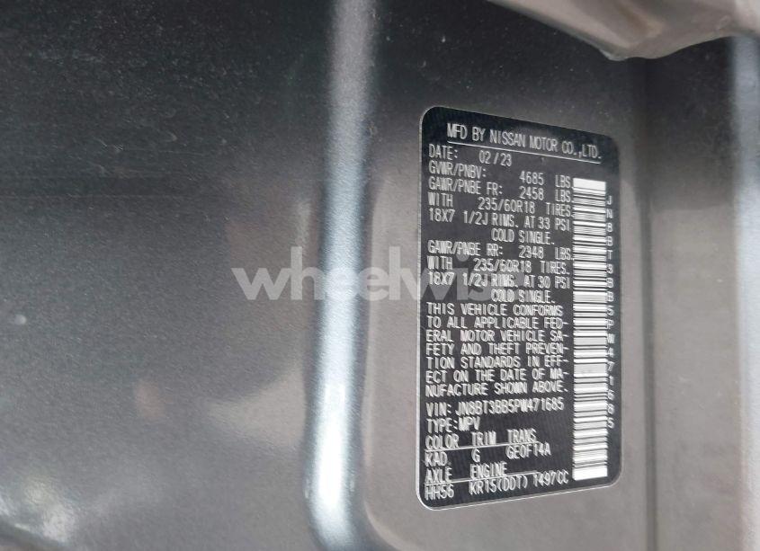 Photo 9 of 2023 Nissan Rogue SV INTELLIGENT AWD (VIN JN8BT3BB5PW471685)