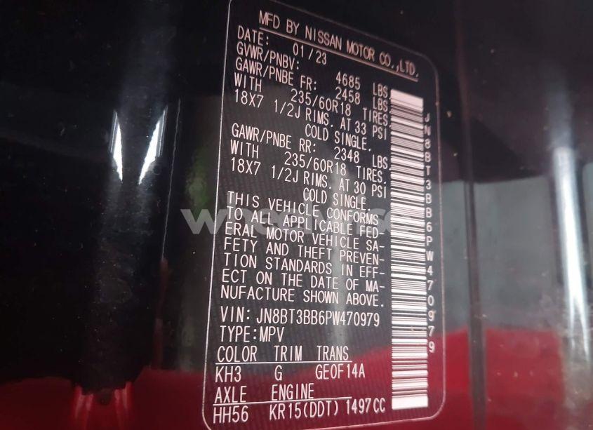 Photo 9 of 2023 Nissan Rogue SV INTELLIGENT AWD (VIN JN8BT3BB6PW470979)