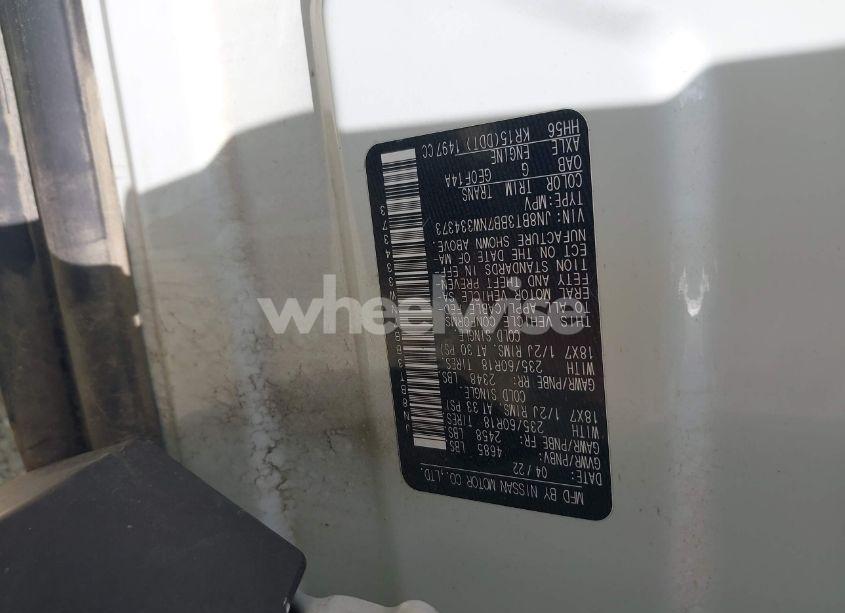 Photo 9 of 2022 Nissan Rogue SV INTELLIGENT AWD (VIN JN8BT3BB7NW334373)