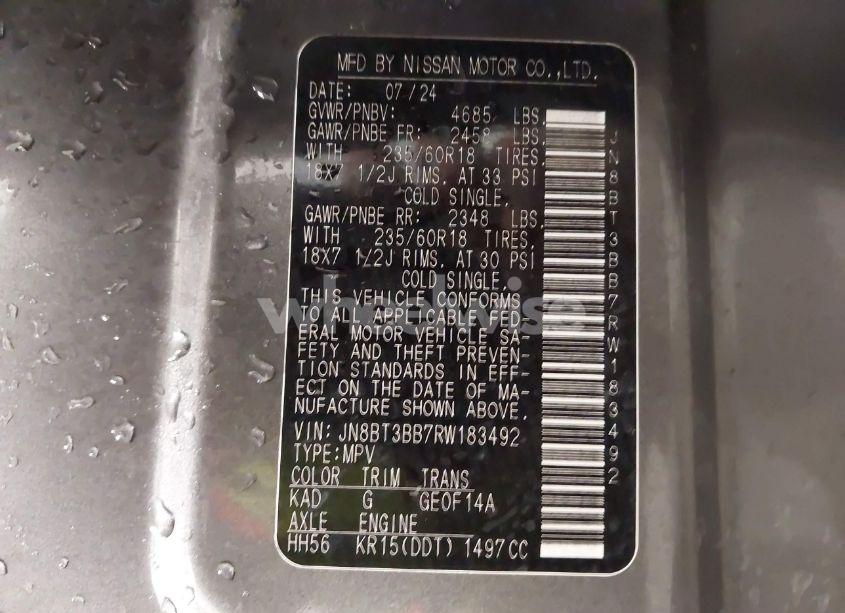 Photo 9 of 2024 Nissan Rogue SV INTELLIGENT AWD (VIN JN8BT3BB7RW183492)