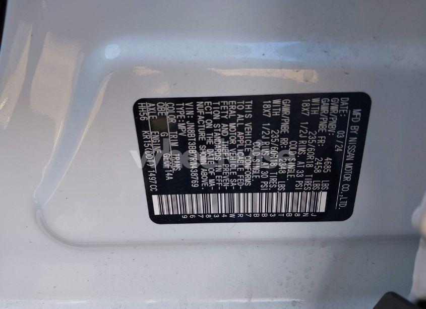 Photo 2 of 2024 Nissan Rogue SV INTELLIGENT AWD (VIN JN8BT3BB7RW438769)