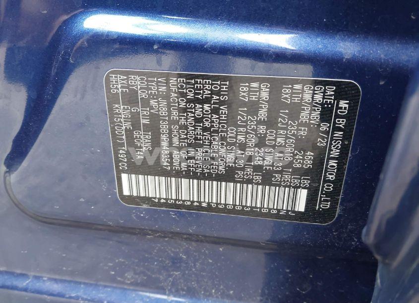 Photo 9 of 2023 Nissan Rogue SV INTELLIGENT AWD (VIN JN8BT3BB9PW483547)