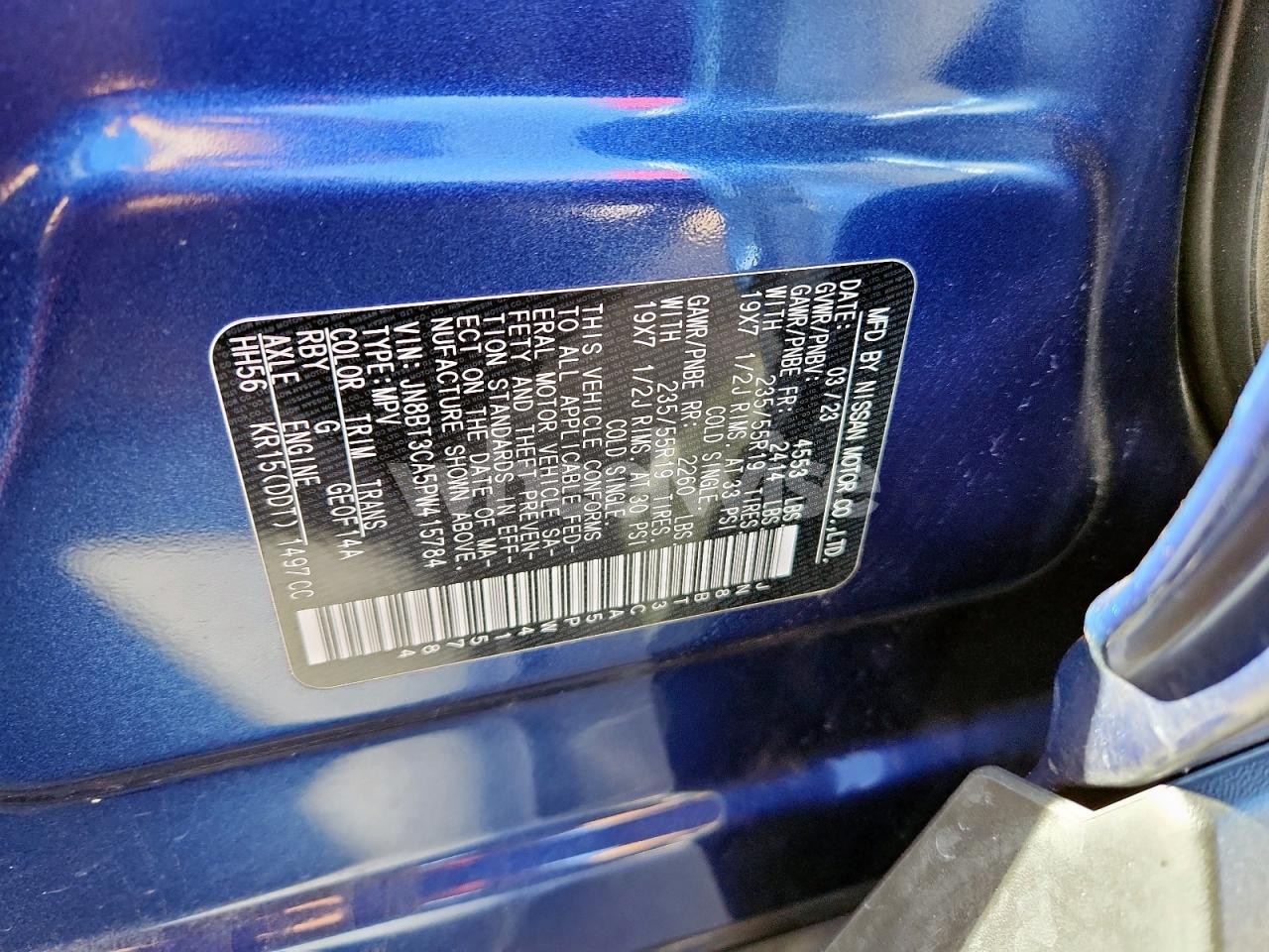 Photo 13 of 2023 NISSAN ROGUE SL (VIN JN8BT3CA5PW415784)