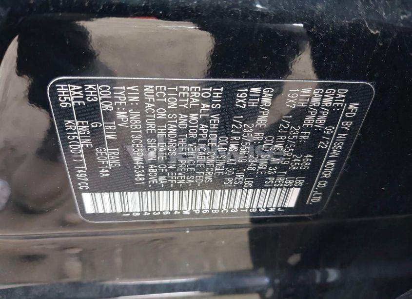 Photo 9 of 2023 Nissan Rogue SL INTELLIGENT AWD (VIN JN8BT3CB6PW463481)