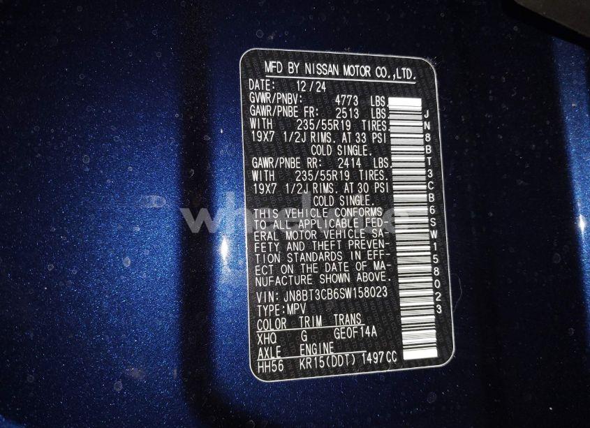 Photo 9 of 2025 Nissan Rogue SL INTELLIGENT AWD (VIN JN8BT3CB6SW158023)