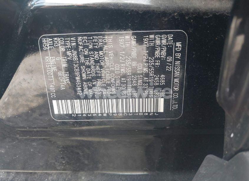 Photo 9 of 2023 Nissan Rogue SL INTELLIGENT AWD (VIN JN8BT3CB9PW463412)