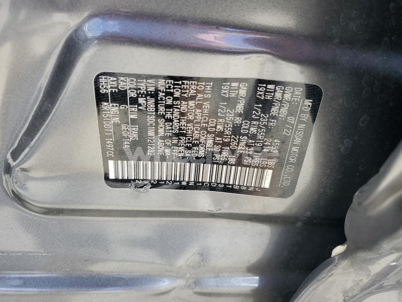 Photo 13 of 2022 NISSAN ROGUE PLATINUM (VIN JN8BT3DC1NW121232)