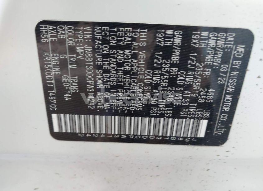 Photo 9 of 2023 Nissan Rogue PLATINUM INTELLIGENT AWD (VIN JN8BT3DD0PW314242)