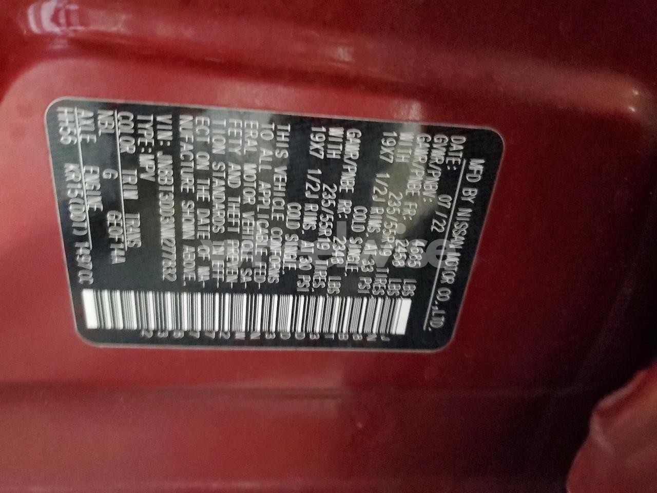 Photo 13 of 2022 NISS ROGUE PLATIN (VIN JN8BT3DD3NW277832)