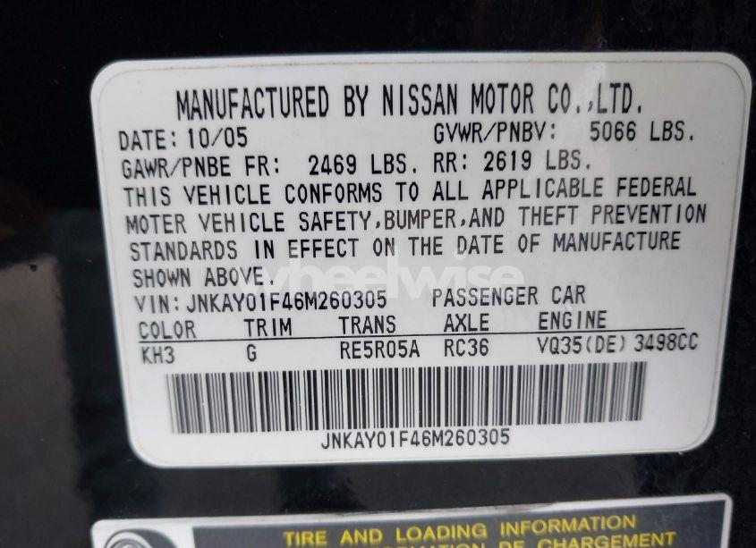 Photo 9 of 2006 Infiniti M35x (VIN JNKAY01F46M260305)