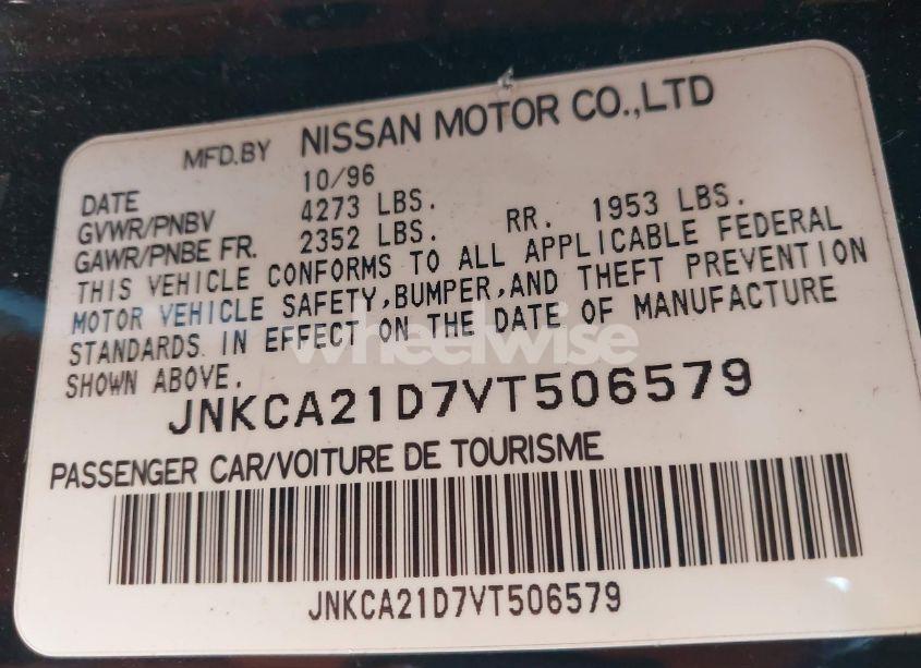 1997 Infiniti I30 TOURING (VIN JNKCA21D7VT506579) main photo