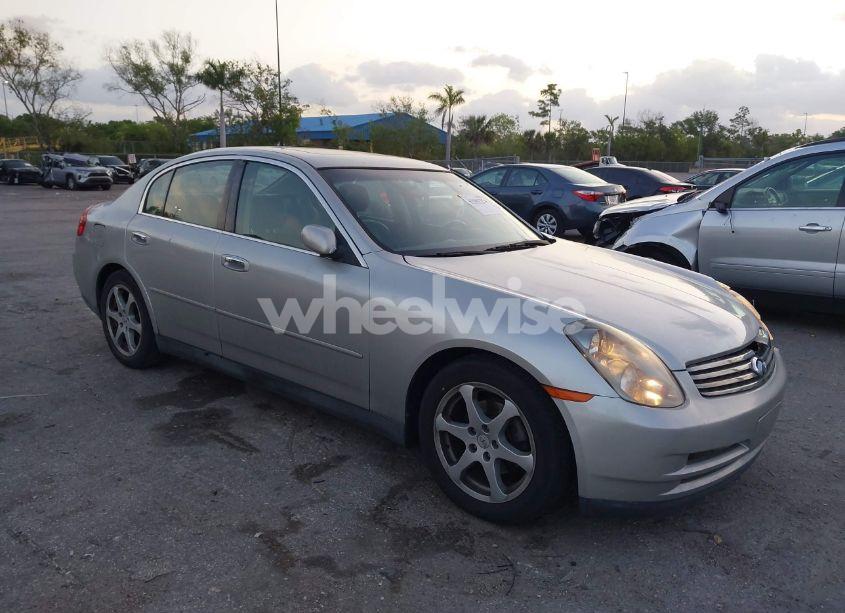 2003 Infiniti G35 BASE W/6 SPEED MANUAL (VIN JNKCV51E03M010450) main photo