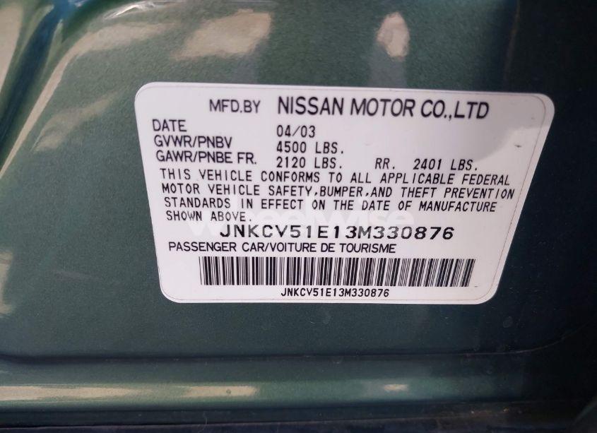 Photo 9 of 2003 Infiniti G35 LUXURY LEATHER (VIN JNKCV51E13M330876)