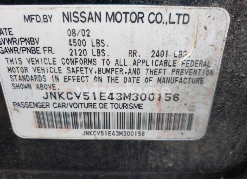 Photo 9 of 2003 Infiniti G35 LUXURY LEATHER (VIN JNKCV51E43M300156)