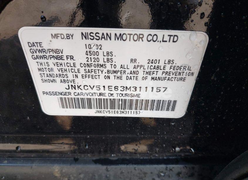 Photo 9 of 2003 Infiniti G35 LUXURY LEATHER (VIN JNKCV51E63M311157)