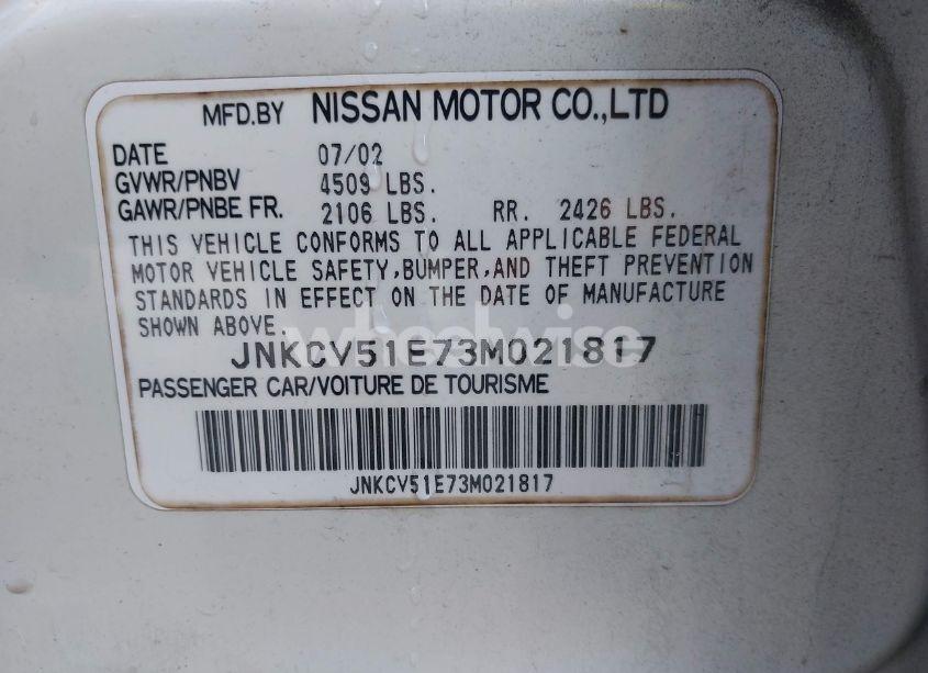 Photo 9 of 2003 Infiniti G35 LUXURY LEATHER (VIN JNKCV51E73M021817)