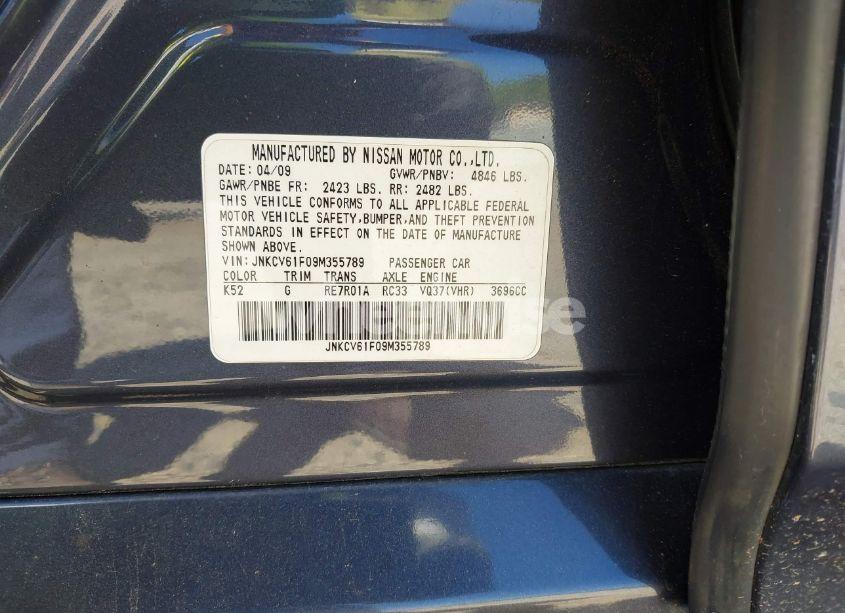 Photo 9 of 2009 Infiniti G37x (VIN JNKCV61F09M355789)